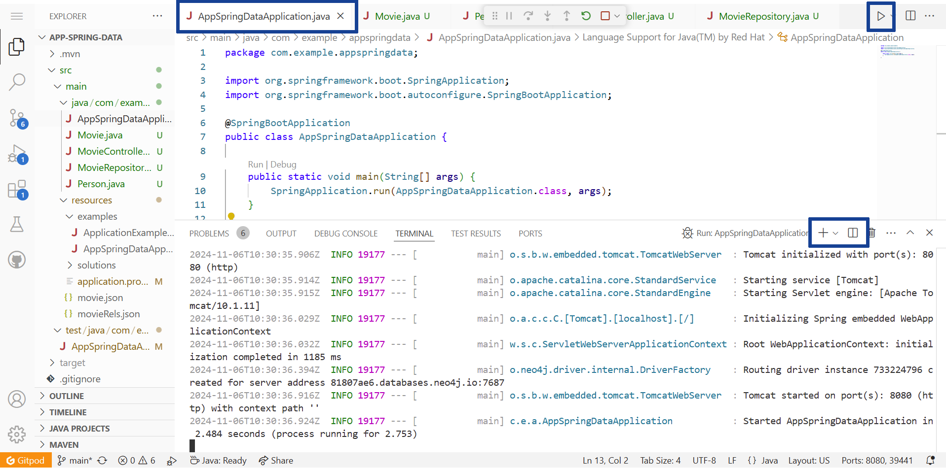 sd app running annotated