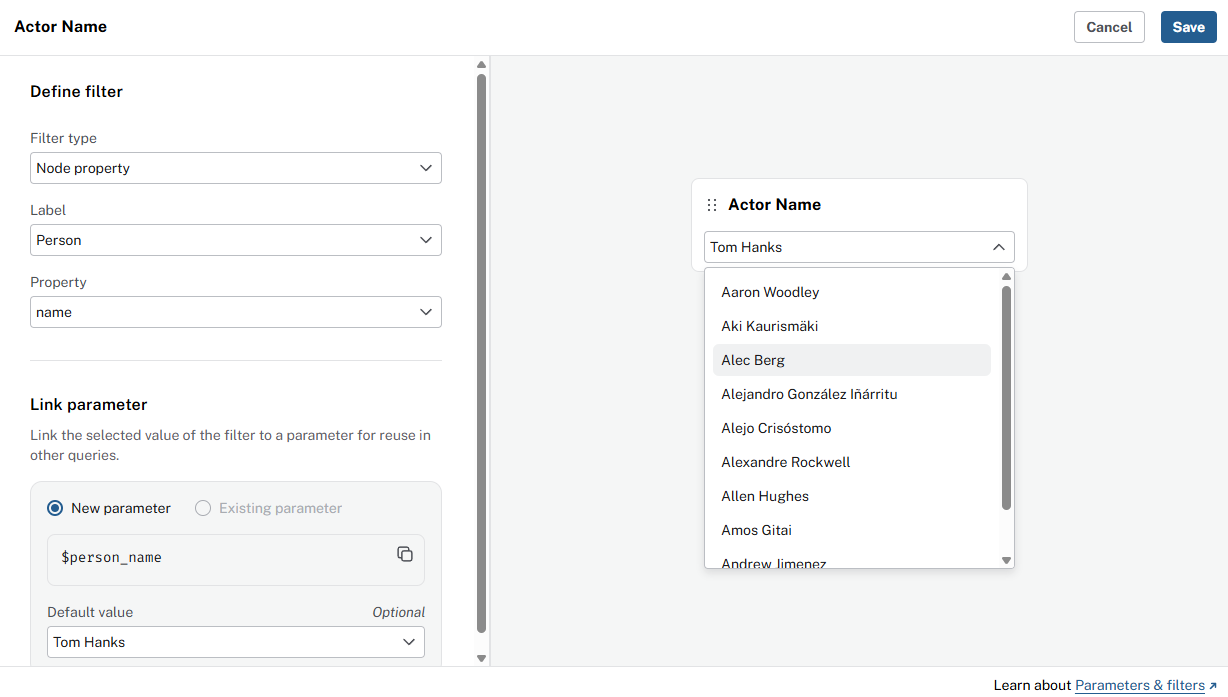 New filter configuration