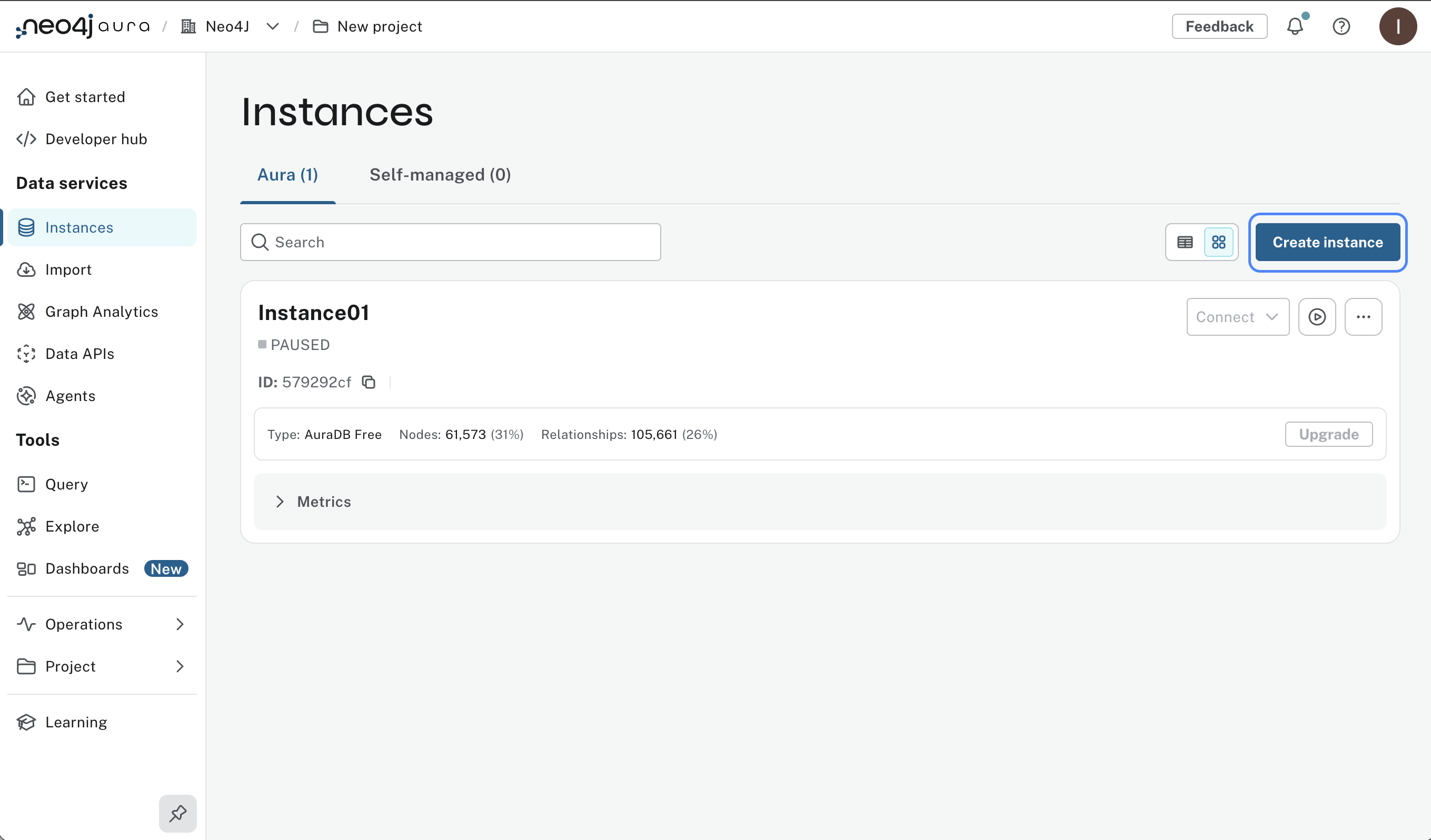 create instance