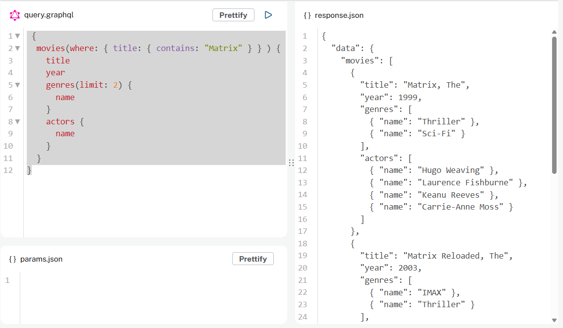 Generated CRUD API