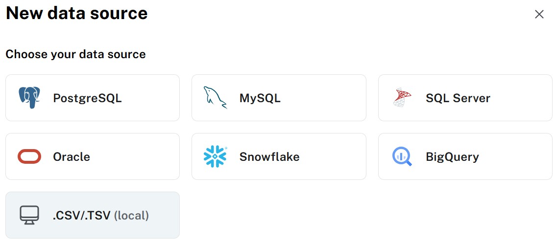 Add new data source